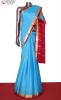 Contrast Classic Pure Mysore Crepe Silk Saree